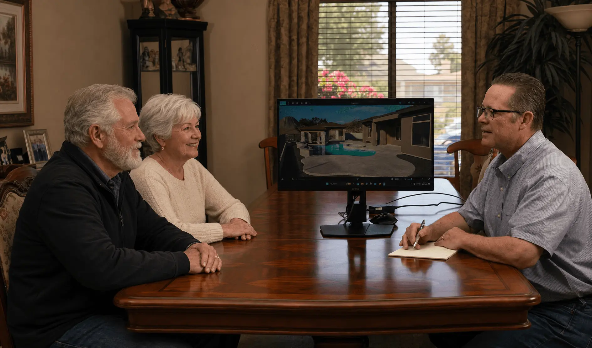 Collaborative real-time design consultation session with Applied Virtual Technology